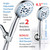 AquaCare High Pressure 8-mode Handheld Shower Head - Anti-clog Nozzles, Built-in Power Wash to Clean Tub, Tile & Pets, Extra Long 6 ft. Stainless Steel Hose, Wall & Overhead Brackets-1764550200
