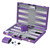 Get The Games Out Top Backgammon Set - Classic Board Game Case - Best Strategy & Tip Guide - Available in Small, Medium and Large Sizes (Purple, Medium)