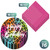 Live It Up! Party Supplies Wild Child Happy Birthday Animal Print Paper Dessert Plates and Napkins - Neon Rainbow Bright Colorful Wild Animal Print (Serves 16, Plates & Napkins)