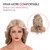 REEWES 70s Farrah Fawcett Wig - Vintage Blonde Synthetic Full Wig for Women - Feathered Disco Hair Wig