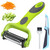 GANNK Potato Apple Vegetable Peelers for Kitchen, I and Y Peelers for Fruit Veggie Potatoes Carrot Cucumber, 3 in 1 Blade Spin Design With Julienne Function