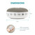 Serene Evolution White Noise Sound Machine - 36 Sound Options and USB Rechargeable - Travel White Noise Machine for Sleeping Adults - Compact Device with Rain, Fan, Ocean, Nature Sounds