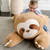Animal Adventure | Sqoosh2Poof Giant, Cuddly, Ultra Soft Plush Stuffed Animal with Bonus Interactive Surprise - 44" Sloth