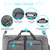 Vomgomfom Travel Duffle Bag for Men, 65L 85L 115L Foldable Travel Duffel Bag with Shoes Compartment Overnight Bag for Men Women