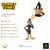 BendyFigs The Noble Collection Looney Tunes Mini Daffy Duck - 4.5in (11.5cm) Noble Toys Miniature Bendable Figure Posable Doll Figures