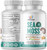 Organic Irish Sea Moss Pills - Wildcrafted Dr Sebi Inspired Seamoss Blend with Turmeric, Burdock Root & Bladderwrack, Enhanced with Black Pepper - 60 Capsules