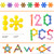 Educational toys Building Blocks 120 Pcs Plastic Gears STEM Toys, Interlocking Toy Building Sets Kid Toys , Occupational Therapy Preschool Toys ， Classroom must haves building toys for kids ages 4-8