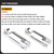 Foot Pegs Extension 2-1/2" Stirrup Heel Rest Extender for Harley Sportster Touring Road King Dyna Softail Fatboy Male Mount (Chrome)