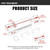 Foot Pegs Extension 2-1/2" Stirrup Heel Rest Extender for Harley Sportster Touring Road King Dyna Softail Fatboy Male Mount (Chrome)