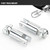 Foot Pegs Extension 2-1/2" Stirrup Heel Rest Extender for Harley Sportster Touring Road King Dyna Softail Fatboy Male Mount (Chrome)