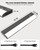 TheDeco 16 Inch LED Under Cabinet Light, Plug in Kitchen Lighting, 3CCT Selectable (3000K/4000K/5000K), CRI94 High Color Accuracy, Linkable, Slim Design, Black