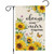 Heyfibro Always Loved Never Forgotten Memorial Garden Flag 12x18 Double Sided Burlap, Spring Summer Sunflower Butterfly Yard Banner for Rustic Seasonal Outside Outdoor Cemetery Decoration (ONLY FLAG)