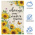 Heyfibro Always Loved Never Forgotten Memorial Garden Flag 12x18 Double Sided Burlap, Spring Summer Sunflower Butterfly Yard Banner for Rustic Seasonal Outside Outdoor Cemetery Decoration (ONLY FLAG)