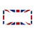 British United Kingdom Flag License Plate Frame - 1 Pack Personalized Union Jack License Plate Holder Aluminum Metal Car Tag Cover with 4 Holes Decoration for US Vehicle Standard for Women Men