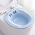 Angoily Sitz Bath Basin for Postpartum Care, Babies Bath Seat Plastic Toilet Seat for Comfortable, Baby Tubs for Newborns, 15.55 X 14.37 X 5.11 Inches, Blue