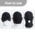 Miayon 2pcs Open Mouth Full Face Spandex Elastic Breathable Hood Mask for Halloween Cosplay Costume Unisex Adult (Open Mouth)