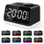 JALL Digital Alarm Clock with FM Radio for Bedroom, 8 Colors Night Light with 2 Charging Port, Sleep Sound Machines with Timer, Dual Alarm, Loud Alarm and Easy to Use for Seniors and Kids as Gift