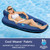 Aqua Luxury Water Lounge, X-Large, Inflatable Pool Float with Headrest, Backrest & Footrest, Palm Beach Flamingo Aqua Luxury Water Lounge, X-Large, Inflatable Pool Float with Headrest, Backrest & Footrest, Palm Beach Flamingo