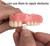 Tooth Repair Kit-Gum Material for Making Temporary Partial or Full Denture,Tooth Fixing Kit for Improving Condident Smile (Dark Pink)