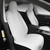 PTYYDS Car Seat Cover Compatible with Tesla 2017-2023 Model 3 and 2020-2024 Model Y Neoprene White Waterproof Front Seat Protector Replacement for Tesla Model 3 and Model Y Accessories(1PC,White)