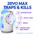 Zevo MAX Bug Catcher & Fly Trap for Indoors - Flying Insect Trap for Gnats, House & Fruit Flies - Use in Any Room - No-Mess Disposal (1 Plug in Base & 2 Cartridges)