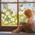 JarThenaAMCS 123Pcs Spring Summer Daisy Window Clings Butterfly Floral Window Stickers Double-Side Flower Glass Decals for Home Office School Classroom Party Shop Display Decorations,9 Sheets