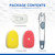 LANMU Non-Scratch Dish Wand Dishwand Refills Sponge Wand Soap Dispensing Dish Brush (1 Handle + 2 Sponge Refills)