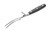 MasterClass Stainless Steel Carving Fork with Guard, for Meat and All Roasts, Comfortable Grip, 28 cm (11"), Black