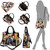 AMY&JOEY Glossy magazine cover collage crossbody bag purses Michelle Obama mini handbag (MULTI/BLACK)