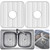 DecorRack 2 Sink Protectors for Kitchen Sink, Plastic 12" x 11" Dish Rack, Protect Sink from Stains, Damage, Scratches, Dishwasher Safe Grid Mat for Kitchen (2 Pack, White) DecorRack 2 Sink Protectors for Kitchen Sink, Plastic 12" x 11" Dish Rack, Protect Sink from Stains, Damage, Scratches, Dishwasher Safe Grid Mat for Kitchen (2 Pack, White)