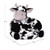 Trend Lab Cow Kids Plush Chair, Comfy Toddler Lounge Chair with Pillow for 1-3 Years, 21x19x19 Inches - Soft Bean Bag Alternative