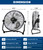 KEN BROWN 14 Inch High Velocity Metal Floor Fan 3-Speed 360° Adjustable Tilting Powerful Airflow for Bedroom, Office KEN BROWN 14 Inch High Velocity Metal Floor Fan 3-Speed 360° Adjustable Tilting Powerful Airflow for Bedroom, Office