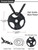 U7 Men Fitness Dumbbell Necklace Stainless Steel Black Gun Plated Weight Plate Barbell Chain Pendant Necklace