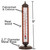 Bjerg Instruments Bronze Tube Indoor Desktop Thermometer