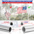 Flag Pole for Outside House Porch Wall Mount, REERON 7 FT No Tangle Stainless Steel Spinning Flagpole Kit with 360° Rotating 1" Metal Flag Pole Rings Clips for 3x5' 4x6' American Flag, Without Bracket