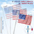 Flag Pole for Outside House Porch Wall Mount, REERON 7 FT No Tangle Stainless Steel Spinning Flagpole Kit with 360° Rotating 1" Metal Flag Pole Rings Clips for 3x5' 4x6' American Flag, Without Bracket