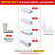 Muzata 8Pack Corner Connector Kit for LED Channel L Shape Connectors fit Muzata U1SW U101 U107 U108 U Shape Aluminum LED Diffuser Channel Easy Install Accessories LCC1
