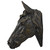 Design Toscano Freedom Horse Trophy Bust Indoor/Outdoor Wall Frieze Sculpture, 7 inches Wide, 14 inches Tall, Cast Stone Resin, Bronze Finish
