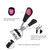 Stainless Steel Eyelash Curler with Built-in Comb Pinch Pain-Free Lash Curler with Brush Suitable for Any Eye Shapes and Sizes and with 5 Silicone Refill Pads (Black)