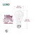 LUNO A19 Dimmable LED Bulb, 15W (100W Equivalent), 1600 Lumens, 2700K (Soft White), Medium Base (E26), UL Listed (4-Pack)