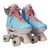 Circle Society Classic Adjustable Roller Skates for Kids - Cotton Candy Design, Sizes 3-7 US Girls - Perfect for Indoor and Outdoor Skating Fun and Active Play