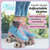 Circle Society Classic Adjustable Roller Skates for Kids - Cotton Candy Design, Sizes 3-7 US Girls - Perfect for Indoor and Outdoor Skating Fun and Active Play
