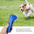 Pet Treat Launcher Funny Dog Food Catapult Puppy Snack Dispenser Handheld Dog Food Feeder Pet Training Interactive Toys(Blue)