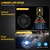 LEPPEIN 9007 LED Headlight Bulbs S Series High Beam/Low Beam/Fog Light 12xCREE Chips 6500K 6000LM Cool White Halogen Replacement-1 Pair