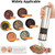 Electric Salt and Pepper Grinder Set - Automatic, Refillable, Battery Operated Stainless Steel Pepper Mill and Salt Grinder with Light - One Handed Push Button Salt and Pepper Shakers