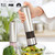 Electric Salt and Pepper Grinder Set - Automatic, Refillable, Battery Operated Stainless Steel Pepper Mill and Salt Grinder with Light - One Handed Push Button Salt and Pepper Shakers