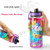 HomTune Cute Water Bottle for School Kids Girls, BPA FREE Tritan & Leak Proof & Easy Clean & Carry Handle, 23oz/ 680ml - Unicorn