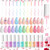 Beetles Pastel Gel Liner Nail Polish Set, 12 Colors Spring Sheer Pink Nude Blue Purple White Yellow Orange French Line Swirl Nail Art Gel Polish Soak Off Uv Lamp Manicure Gifts for Women