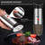 USB Rechargeable Salt and Pepper Grinder set Electric Pepper Grinders Larger Capacity One Hand Operation Automatic Pepper Salt Mills Adjustable Coarseness (Silver set of 1)