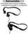 FSC Wired Bone Conduction Earphones with Mic, Hands Free, All-Day Comfort, Open-Ear Design, Up to 6 Hours Talk time (Need Charge), 4 Pole φ 3.5mm 2.1m (≅6.9 ft) Length, Extension Cable (White)